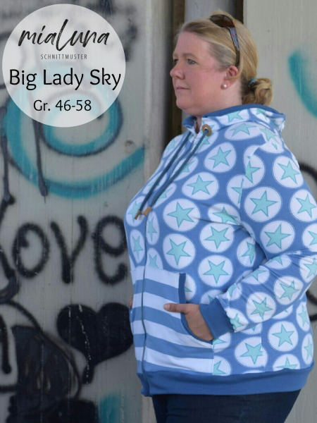 Ebook Sweatjacke Big Lady Sky Gr.46-58